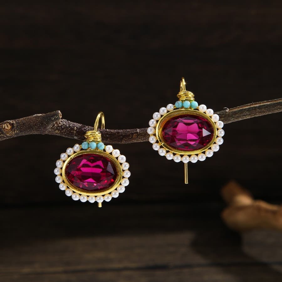 TEMU Retro Style Women's Earrings That Shine, Perfect For Daily Wear And Events And , Making Them An Ideal Gift