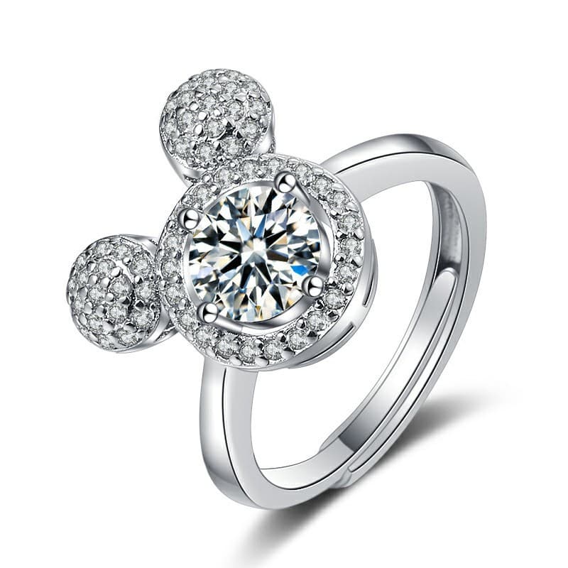 TEMU 1 Pcs High Luxury Elegant S925 Pure Silvery Couple's Ring, Women's Ring, Starry Stars For Men And Women, Bohemian Style, Anti Allergy Jewelry, Suitable For Parties, Holidays, Weddings, And