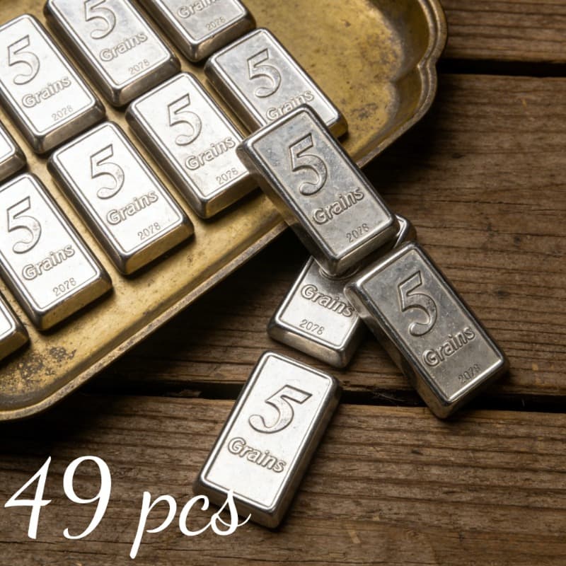 TEMU 49 Silver Bars - Miniature Silver Bars (2024 Us Edition) - - For A Friend
