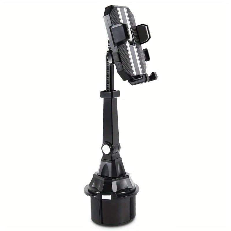 TEMU 1pc Universal Car Phone Mount, Adjustable Smartphone Holder For Cup Holders, 360° Rotatable Plastic Cup Cradle Mount, -perfect Gift For Birthdays