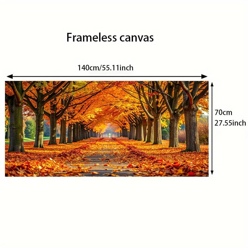 TEMU 2d/flat 1pc 27.55inch*55.11inch/ 70cm*140cm Frameless Modern Wooden Wall Canvas Painting Art For Living Room Modern Canvas Poster For Bedroom And Living Room Decoration Cuadros No Frame thumbnail 4