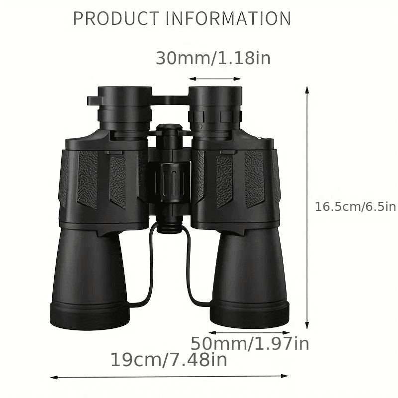 TEMU Professional High-definition Binoculars For Adults Featuring 10x Magnification And A 50mm Lens. This Telescope Set Comes In Colors And Is Perfect For Concerts, Bird Watching