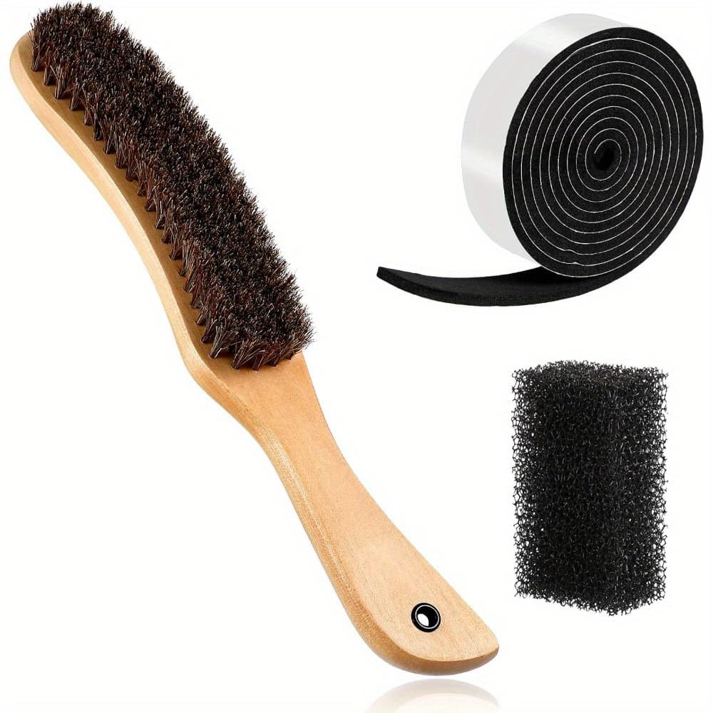 TEMU Set Of 4 Felt Hat Cleaning Tools Including A Cowboy Brush, Size Reducer, And Sponge For Maintaining And Adjusting Western Cowboy And Cowgirl Hats, Without Battery