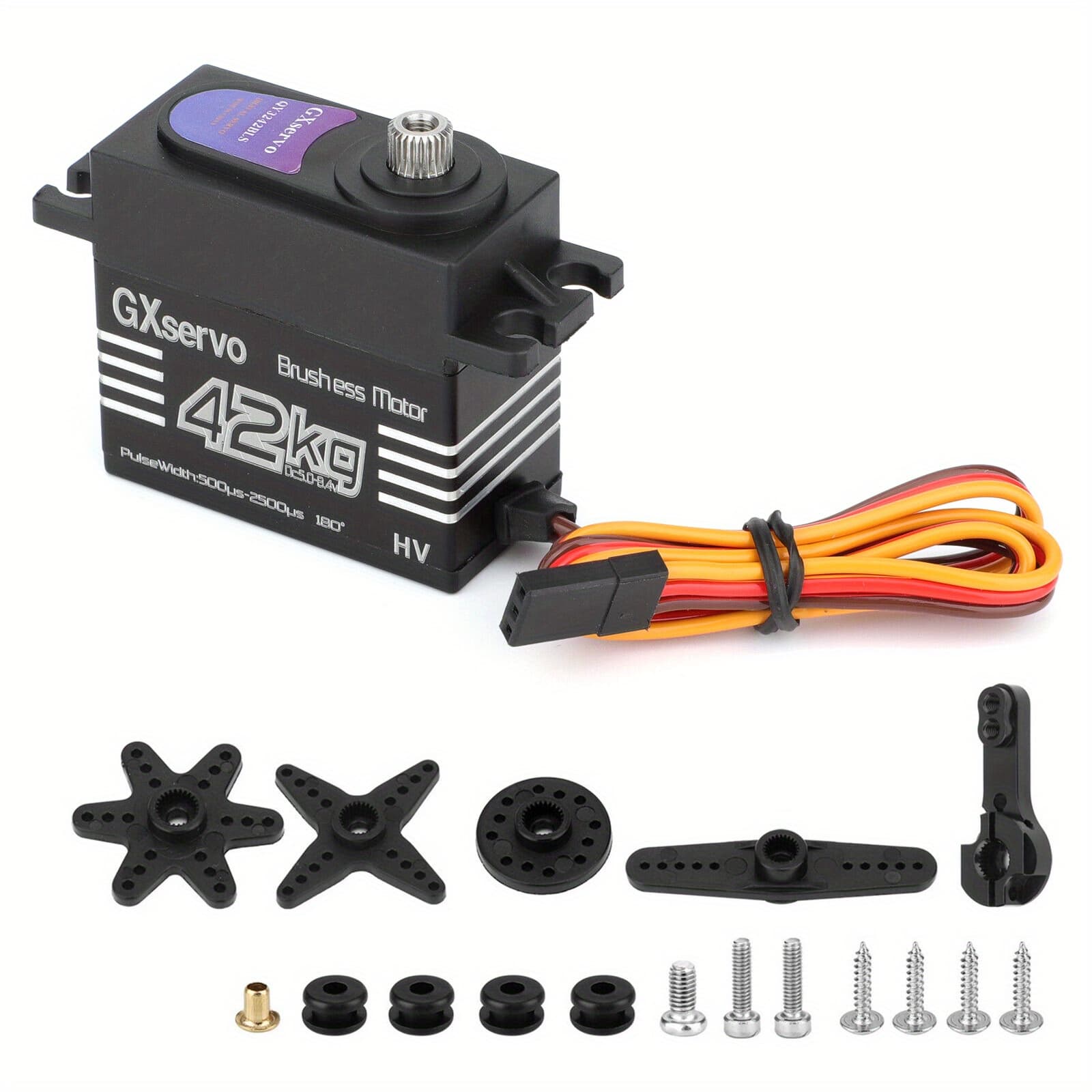 TEMU 42kg Brushless Servo With Jr300mm Wire Replacement Parts For Rc Car Trucks