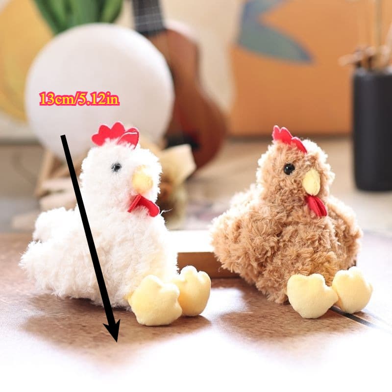 TEMU 2pcs Cute And Chick Plush Pendants | And Alloy Keychains With Fantasy Doll Animal Design, Mini For Bags And Additions
