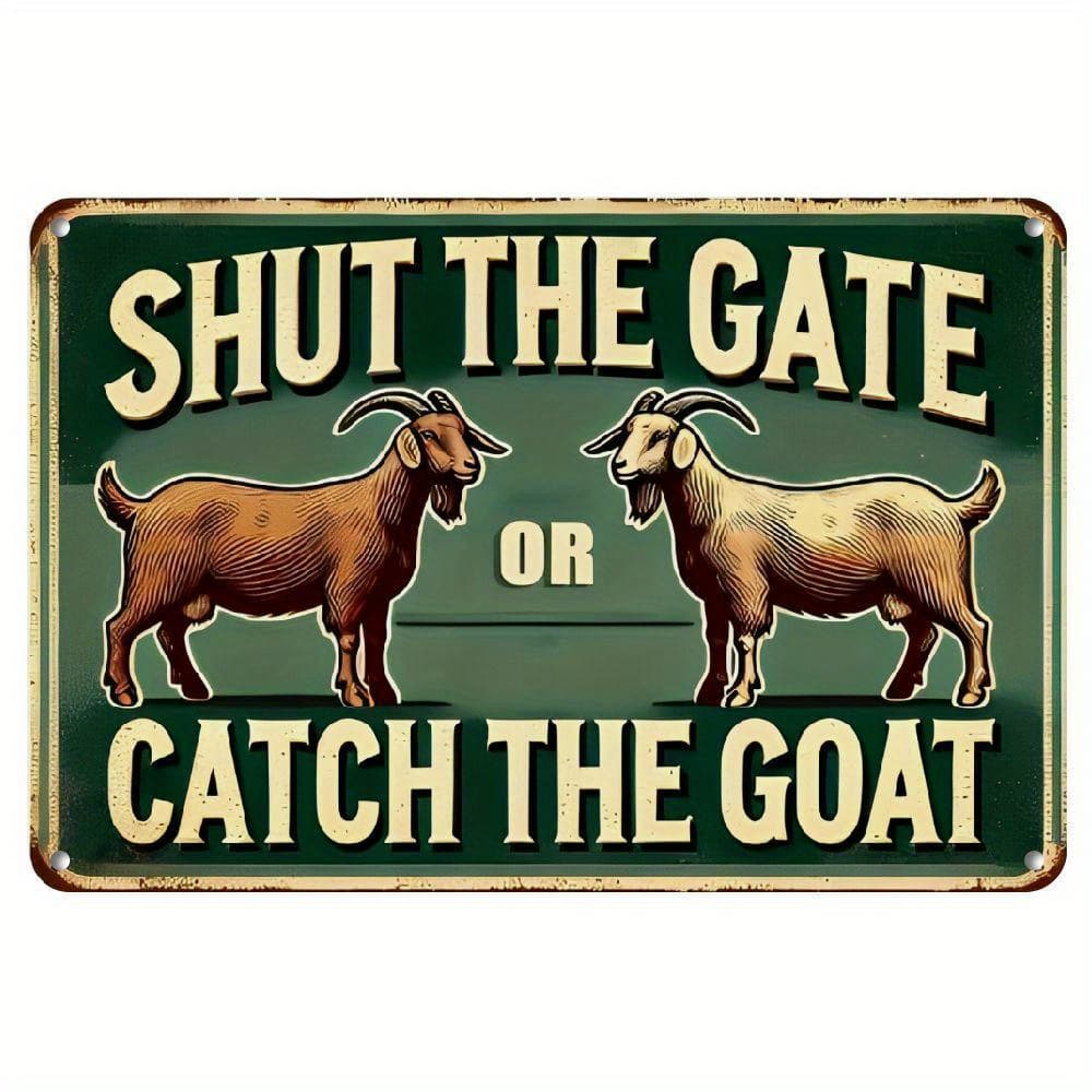 TEMU Catch " Vintage Aluminum Wall Sign - 8x12 Inches, Funny Outdoor Decor For Yard, Porch, Garage, Cafe, Bar, Farm & Garden, Gift