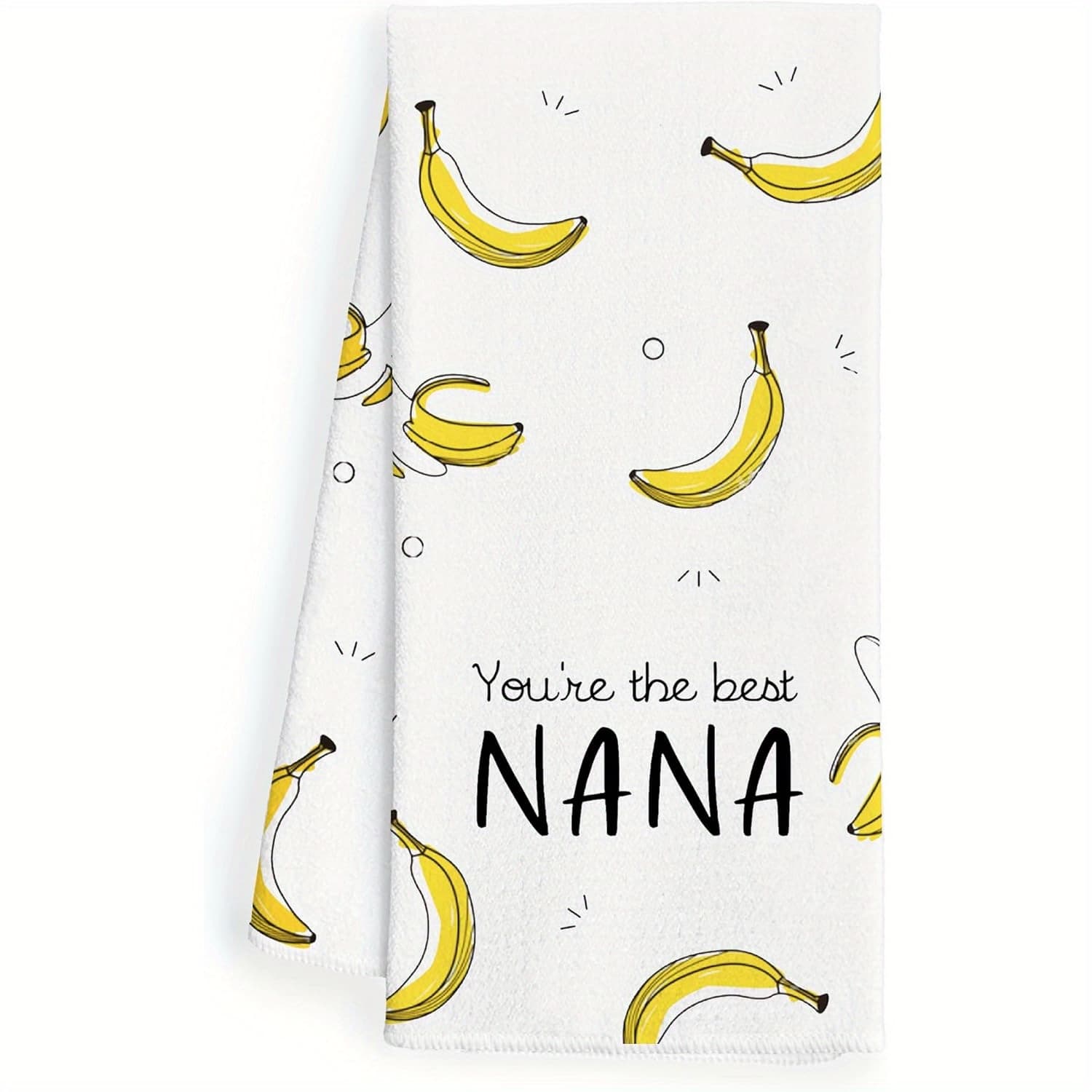 TEMU Kitchen Towel - Kitchen Towels Gift, Banana Gifting Hand Towel, Grandma Tea Towel Gift, Granddaughter's Grandma Dishcloth 18x26inch