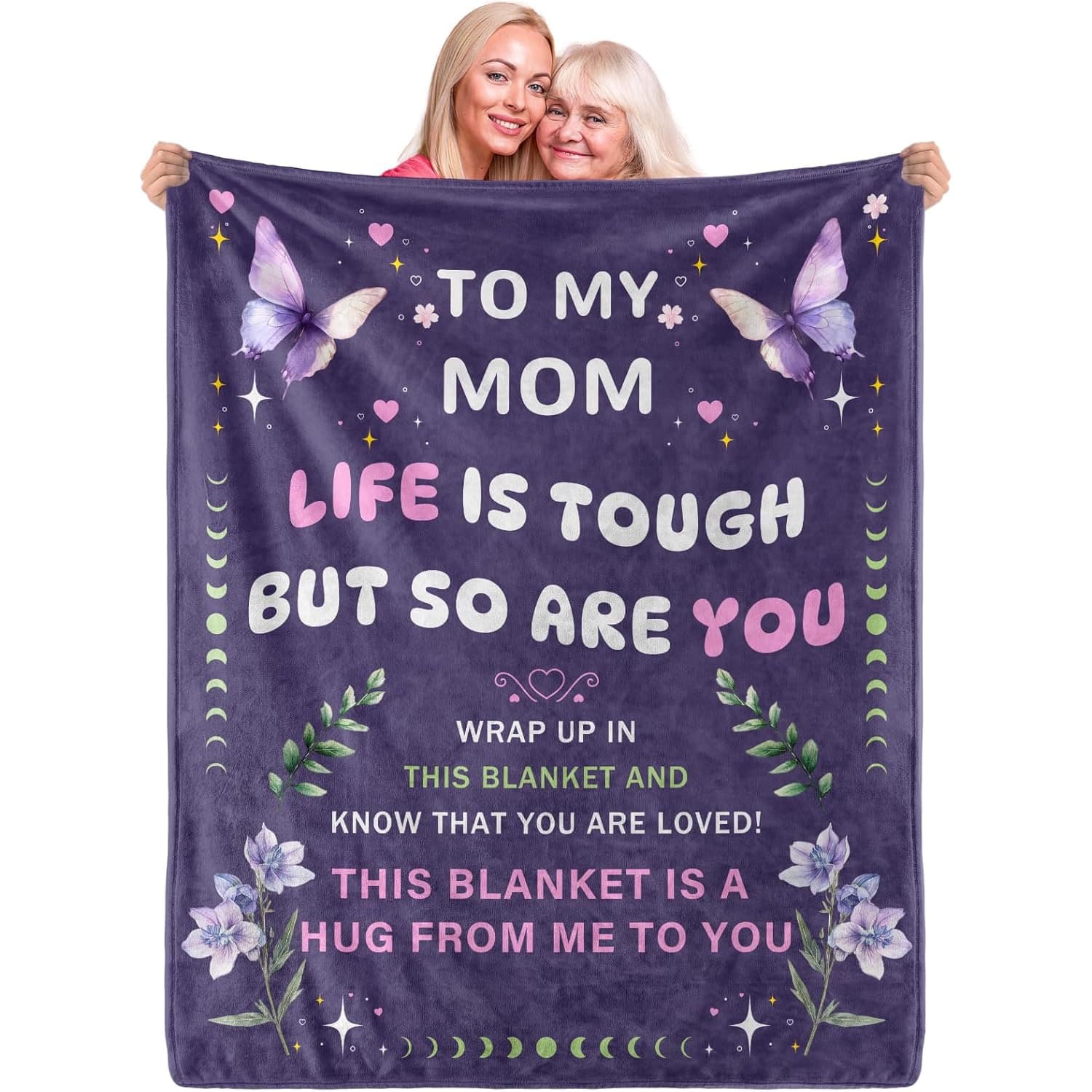 TEMU Gifts For Mom Blanket | Mothers Day Birthday Gifts For Mother From Daughter Son, Ever Gifts, Super Soft Flannel Throw Blanket, 60"x50", Polyester, , All Use