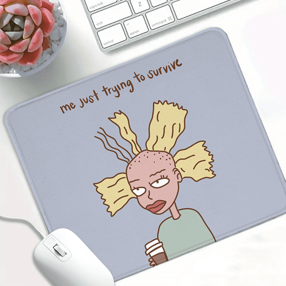 TEMU 2d Flat Humorous Cartoon Mouse Pad Featuring A Cute Coffee Theme, Ideal For Desktop Computers And Notebooks, Making It A Present For Or Couples (christmas Design)