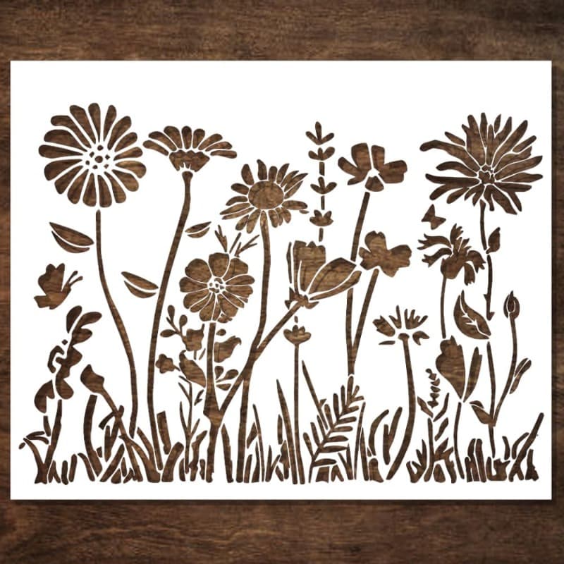 TEMU 1pc Large Stencil - For Painting Floors With A Large Floor Template | Wall Template | Patio Concrete Template | Design Stencil | Paint Template For Walls, Floors, And Fences