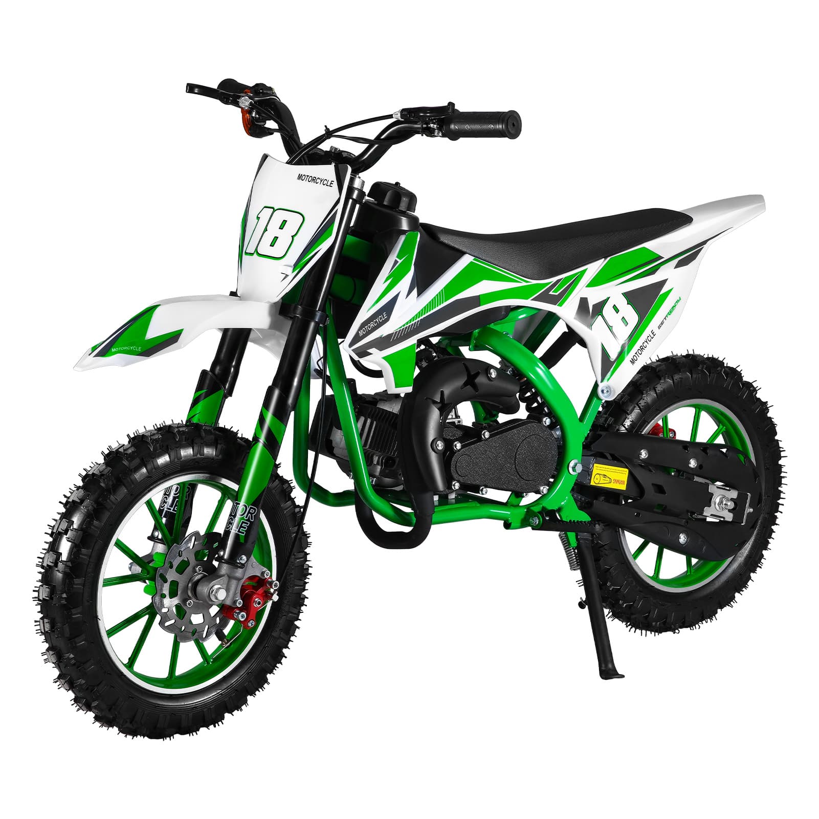 TEMU Mini Motorcycle 49cc 2-stroke Gas-powered Dirt Bike Suitable For - -rided & Mini Bike Racing With Front/rear Disc Brakes, Compact Off-road Pocket Bike ( Up To 20mph)