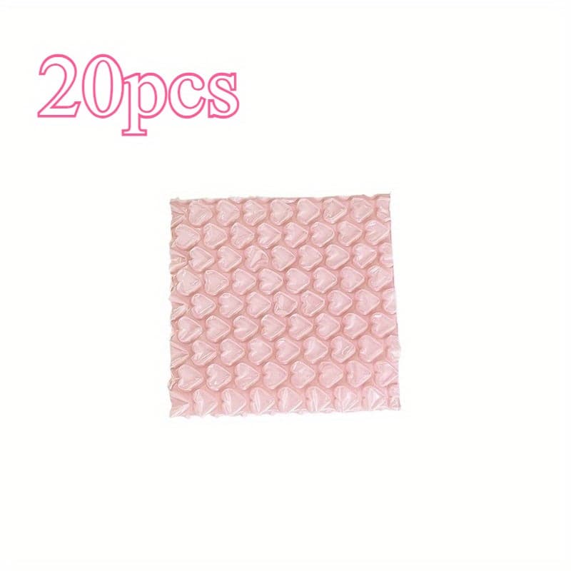 TEMU 20pcs Heart-shaped , Protective Cushioning Bags Suitable For Transportation, Moving And Storage, Packing Materials, Thickened Gift Packing Anti-collision , Mail Bags, Mail Protection Bags