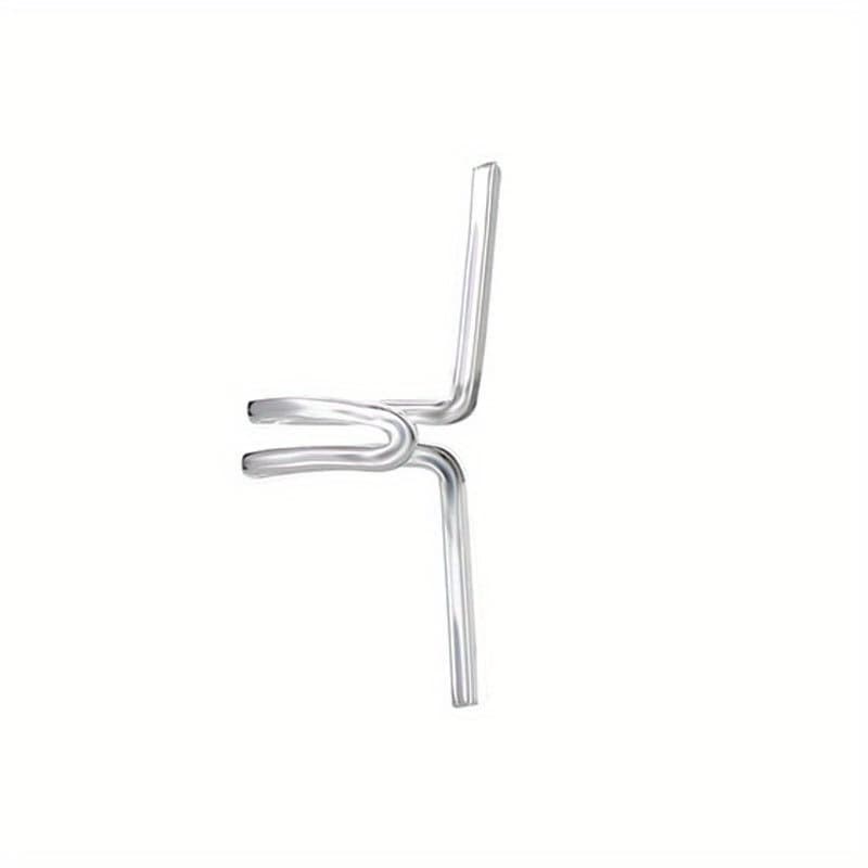 TEMU Simple Personalized Alloy Earrings, U-shaped Without Ear Piercings