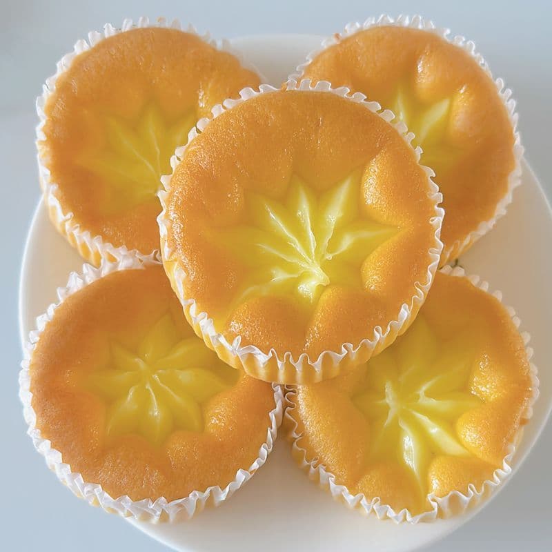 TEMU French Egg Tart Bread 6pcs 15.9 Oz, Tender And Smooth Egg And Milk Filling, Soft Bread, Mouthful Of Milk Fragrance, Sweet But Not Greasy, Holiday Breakfast, Cake, Snack