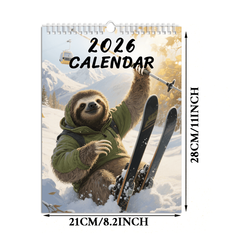 TEMU 2026 Monthly Wall Calendar - Designed But Are Lazy - , Covering To December Of 2026. Perfect For