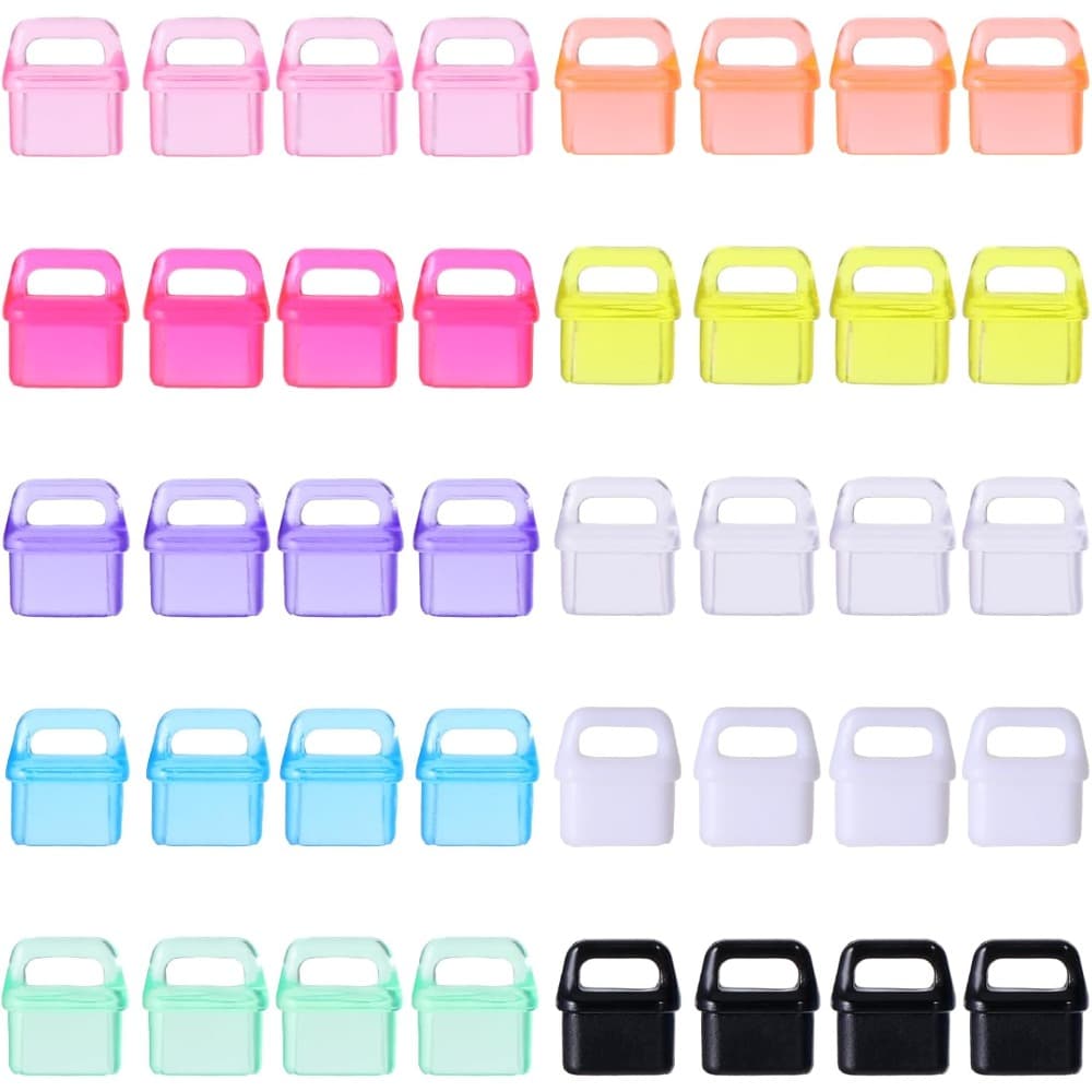 TEMU Type-c Dust Plugs, 40pcs Set, Colorful Plastic Usb-c Port Protectors, Universal For Phones, Tablets, And Laptops, Dustproof Accessories