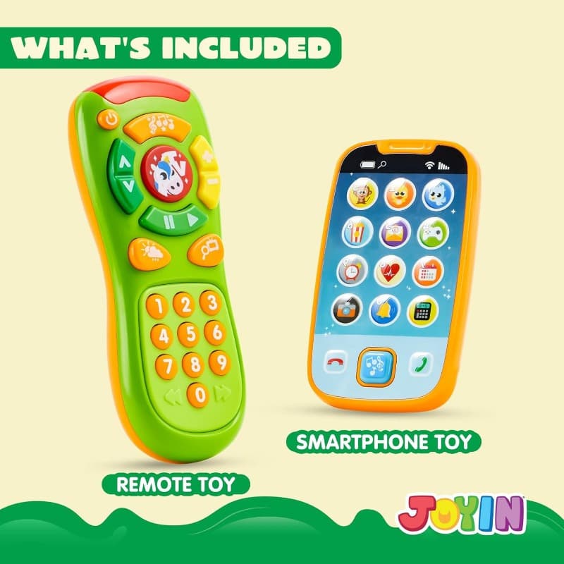 TEMU Baby Toy Phone, Remote And Smartphone With Music, Musical Toys For Babies, Kids, Boys Or Girls, Holiday Stocking Stuffers, Birthday And Kids Christmas Toys Gifts