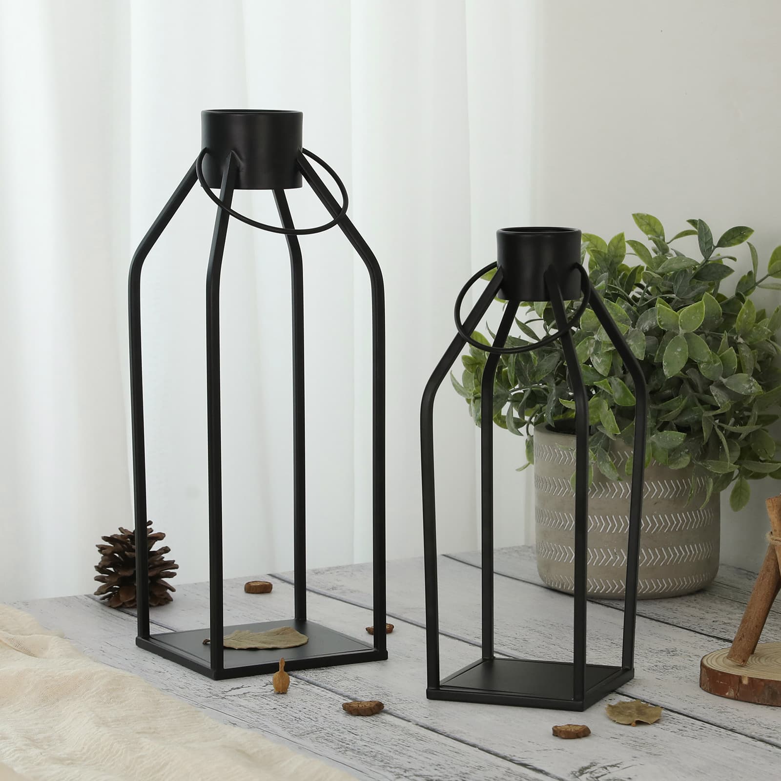 TEMU 2pcs Candelabra European Style Dining Room Nordic Candle Holder Candlelight Dinner Candelabra