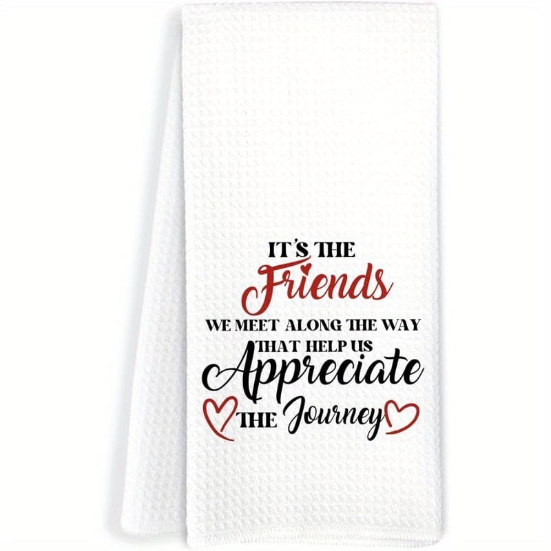 TEMU 1pc 18"x26" Modern Kitchen Towels & Dish Cloths - With Cute & Patterns, Reusable Dish Towels Suitable For Holiday, Party, Everyday Use - & Machine Washable Decorative Dish Drying Cloths