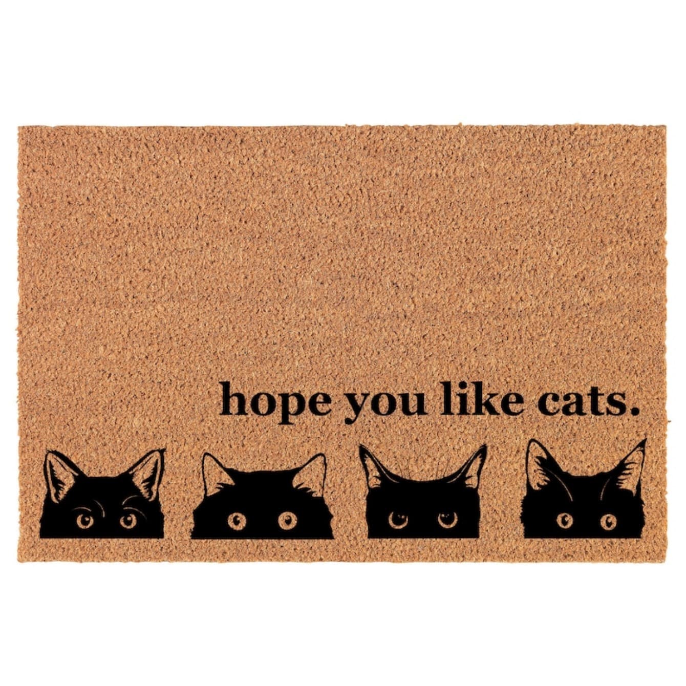 TEMU Welcome Mat Featuring Cats, Humorous Design, Perfect For , Ideal As A Housewarming Or , Suitable For New , Winter-themed Decor, Versatile For Any Room, Slip-resistant, Long-lasting,