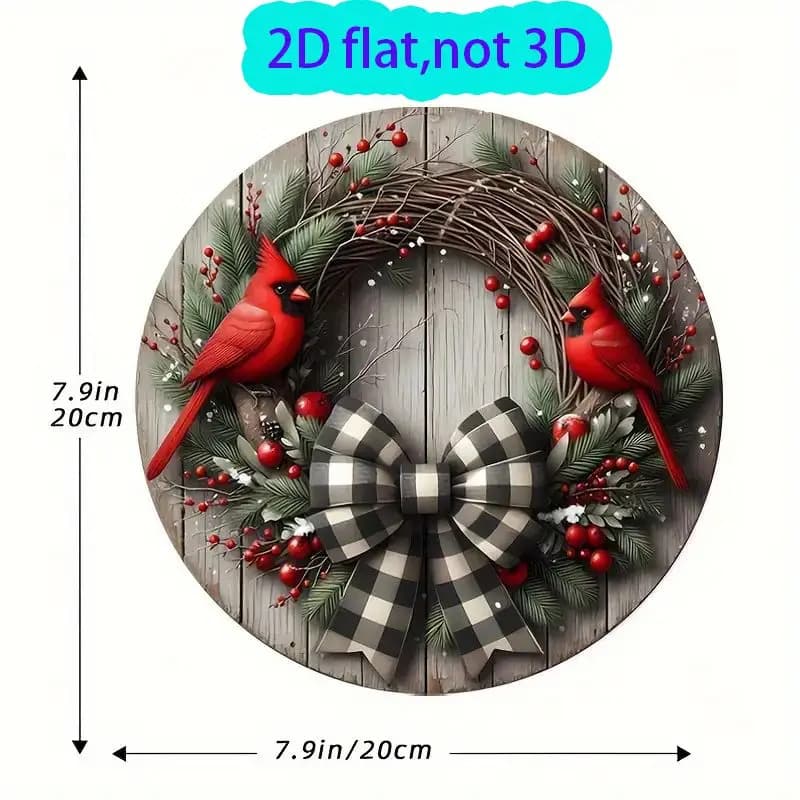 TEMU 2d Flat Round Wooden Board Decoration, And Black And White , Wreath Wall Hanging Sign, Wooden Decoration Sign Making, Theme, Holiday Porch Decoration, Suitable Front Door, Wall Surface
