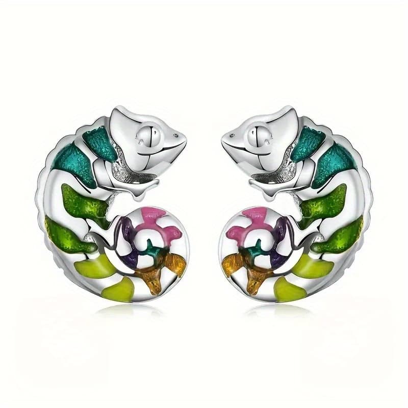 TEMU Creative Drop Oil Design Fish Stud Earrings For Women Holiday Daily Party Jewelry Accessories Unique Earrings For