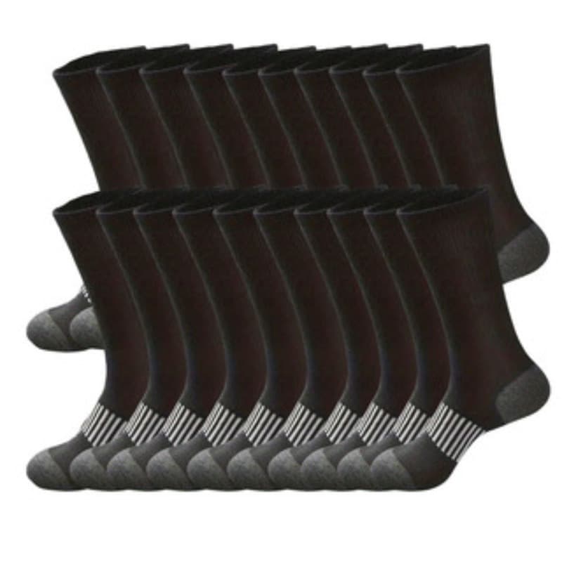 TEMU Pairs Of Men's Long Socks Suitable For Fall And Winter; Four-color Athletic Socks; Men's Long Socks