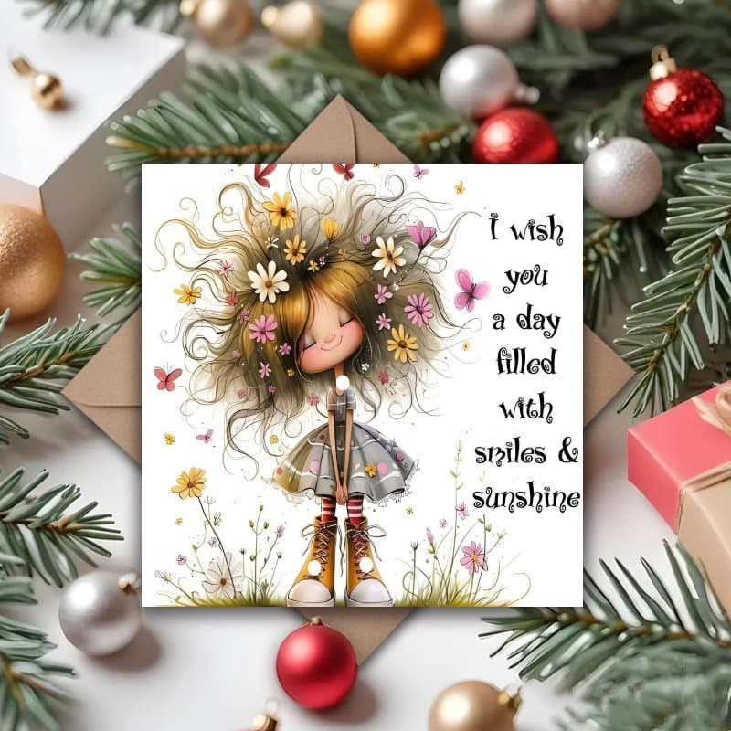 TEMU 1pc Inspirational Thank You Card Gift For Best Friend, Unique Gift For Bestie, Sister, Girlfriend, Wife, Daughter, Ideal For Birthdays, Holidays, Festivals