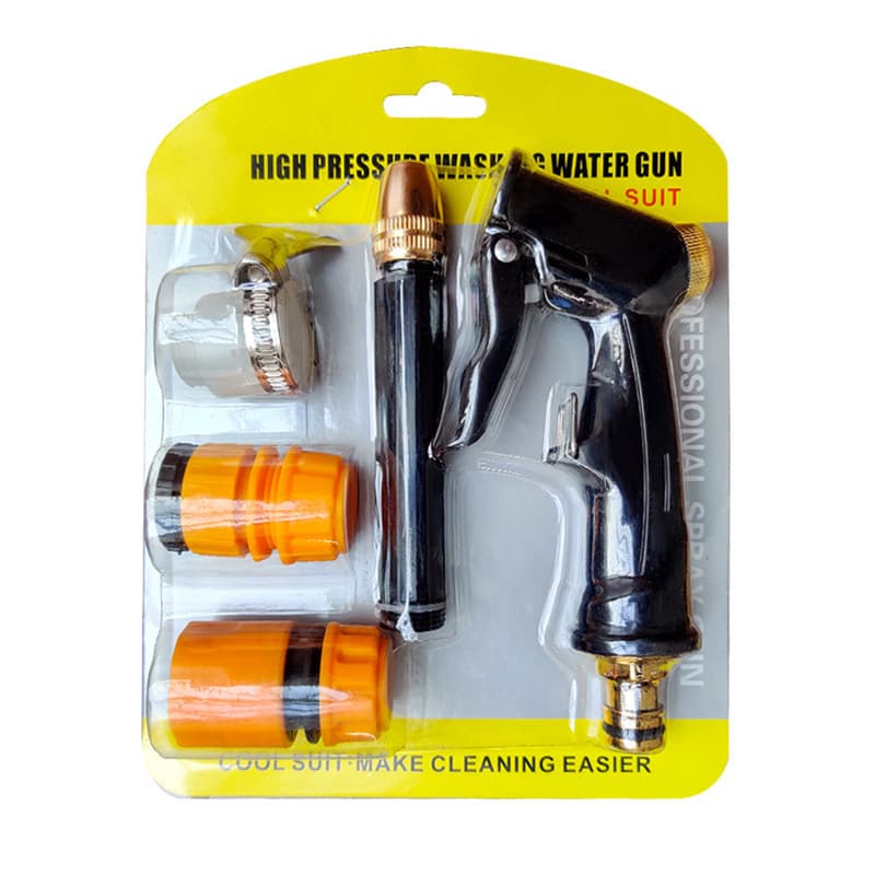 TEMU High-pressure Car Wash Gun & Water Gun Set, No Electricity Required, Suitable For Planting, Watering Plants, Washing Cars, Cleaning, No Electricity Needed, Garden Sprinkler, , Without Battery