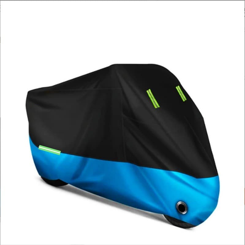 TEMU 3-layer Thick Color-block Motorcycle Cover Waterproof Dustproof Uv-resistant Outdoor Protection Cover For Motorcycles
