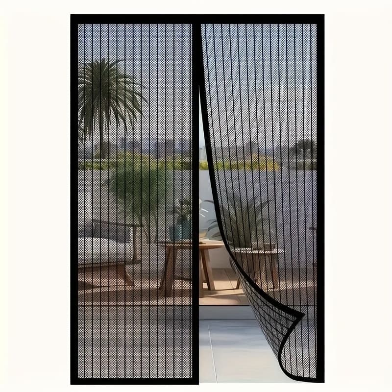 TEMU Magnetic Screen Door Heavy Duty Insect Proof Mesh Self Sealing Technology No Tools Needed All Season Use For Room Bedroom