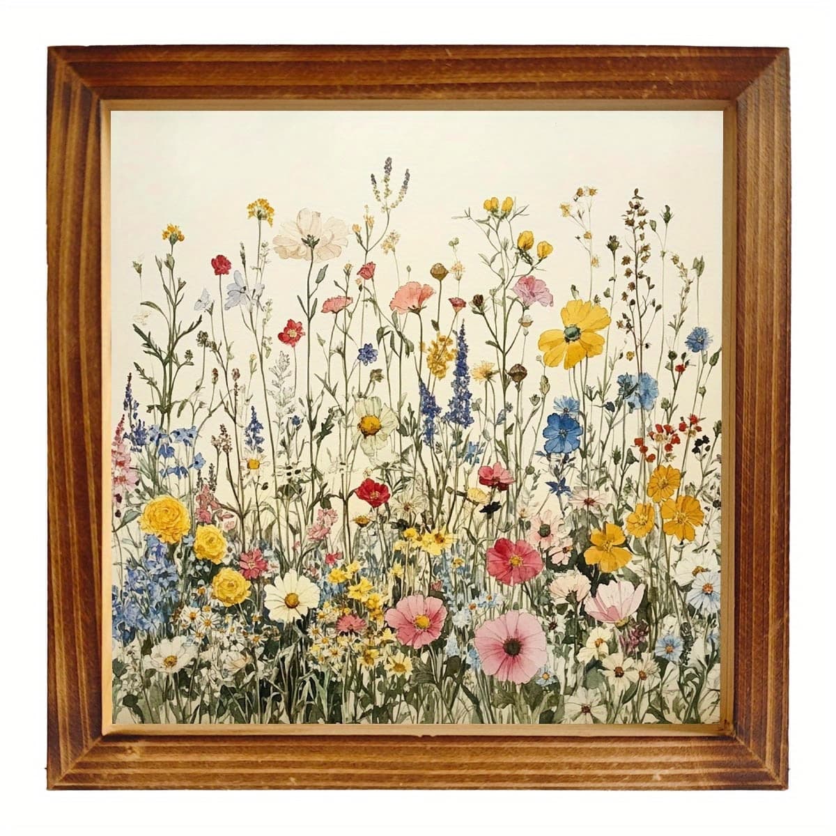 TEMU 8x8 Inch Summer With Wooden Frame For Living Room Kitchen Bedroom Laundry Bathroom Gifts For Mom Mom Son Daughter Friend Holiday Gifts Home Decorations thumbnail 2
