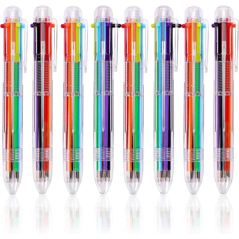 TEMU 29-pack Pens, 0.5mm 6-in-1 Ballpoint Pens, 6-color Retractable Ballpoint Pens, Suitable Office, School Supplies, Student Gifts