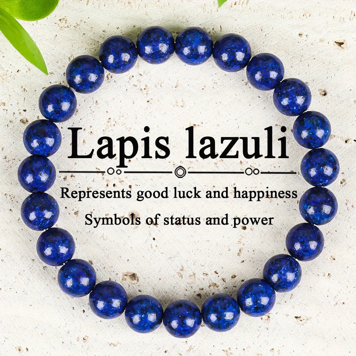 TEMU 1pc Blue Lapis Bracelet - Made Stone, , Suitable For Everyone, Daily Accessory, Ideal Present For Women