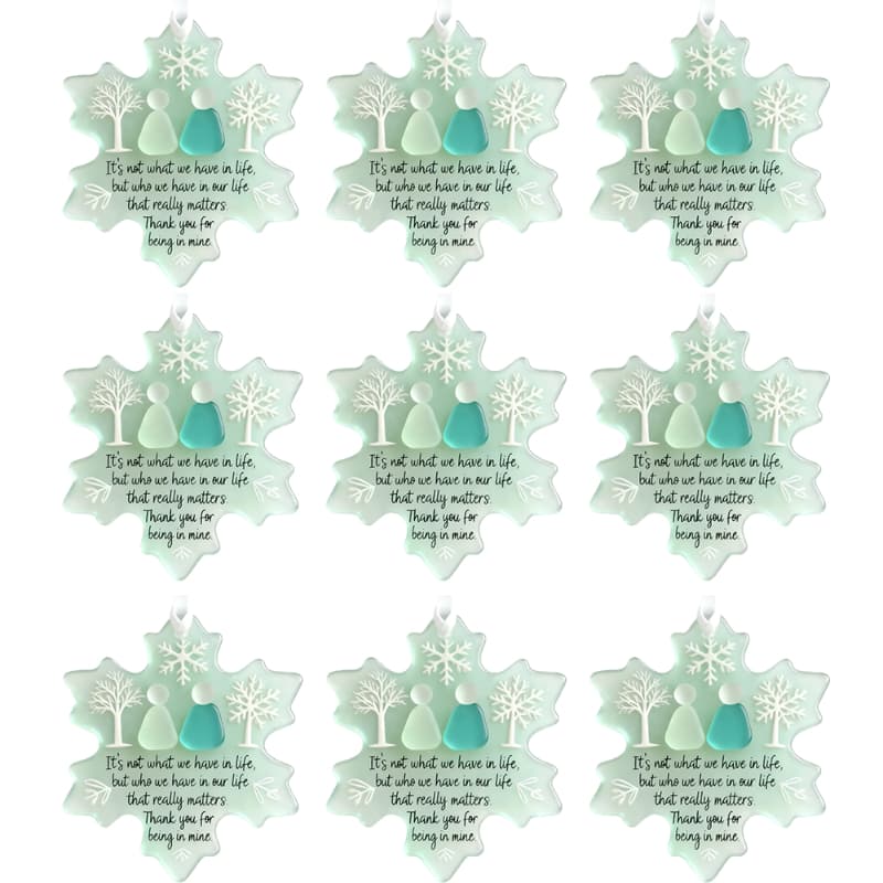 TEMU 9 Snowflake-shaped Ornaments For Friendship, Perfect For Christmas-themed For Home Decoration, Ideal For Enthusiasts Of Festive Decor