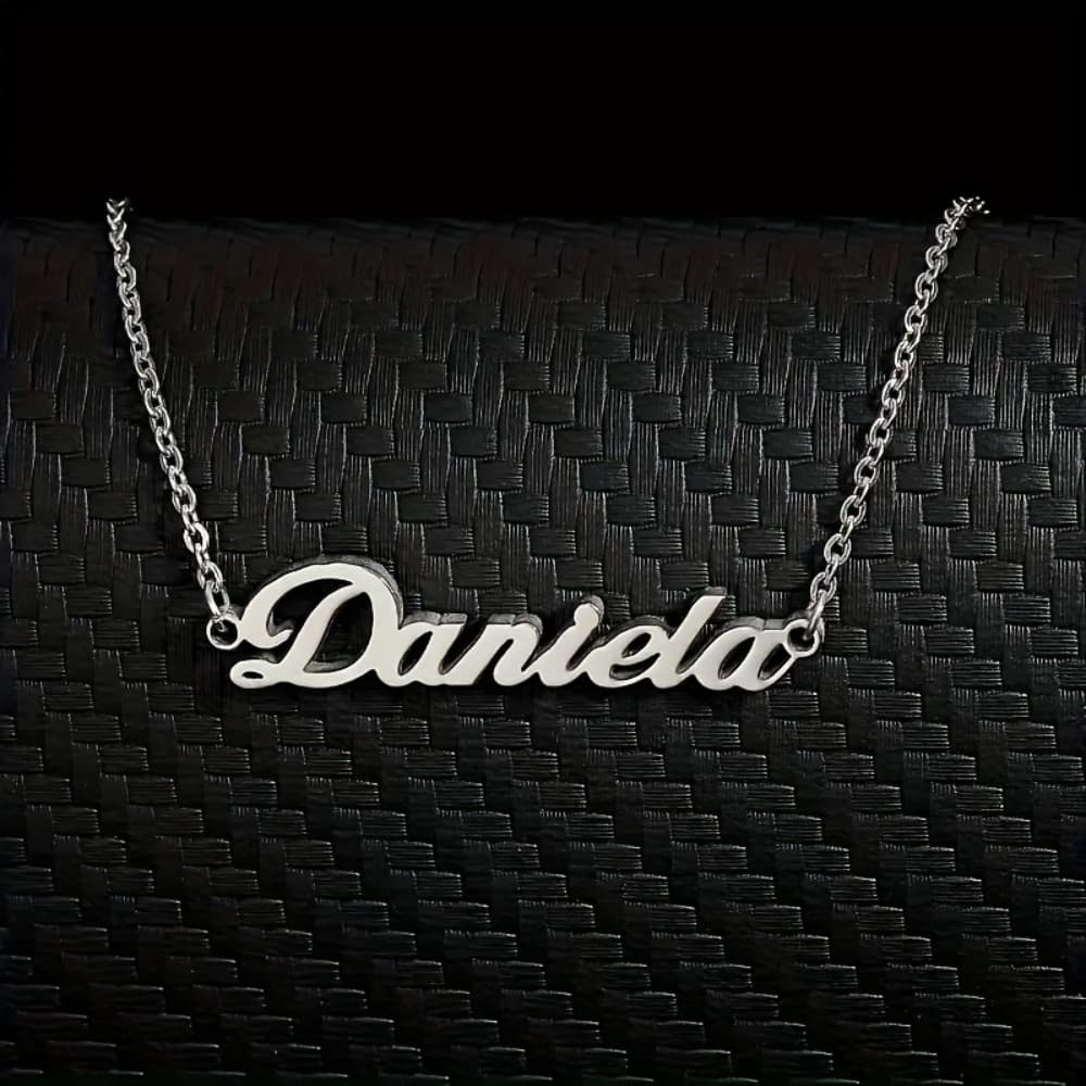 TEMU Custom Name Pendant Necklace - Minimalist Style Necklace - Personalized Name Jewelry - Customization In English (customization To English)