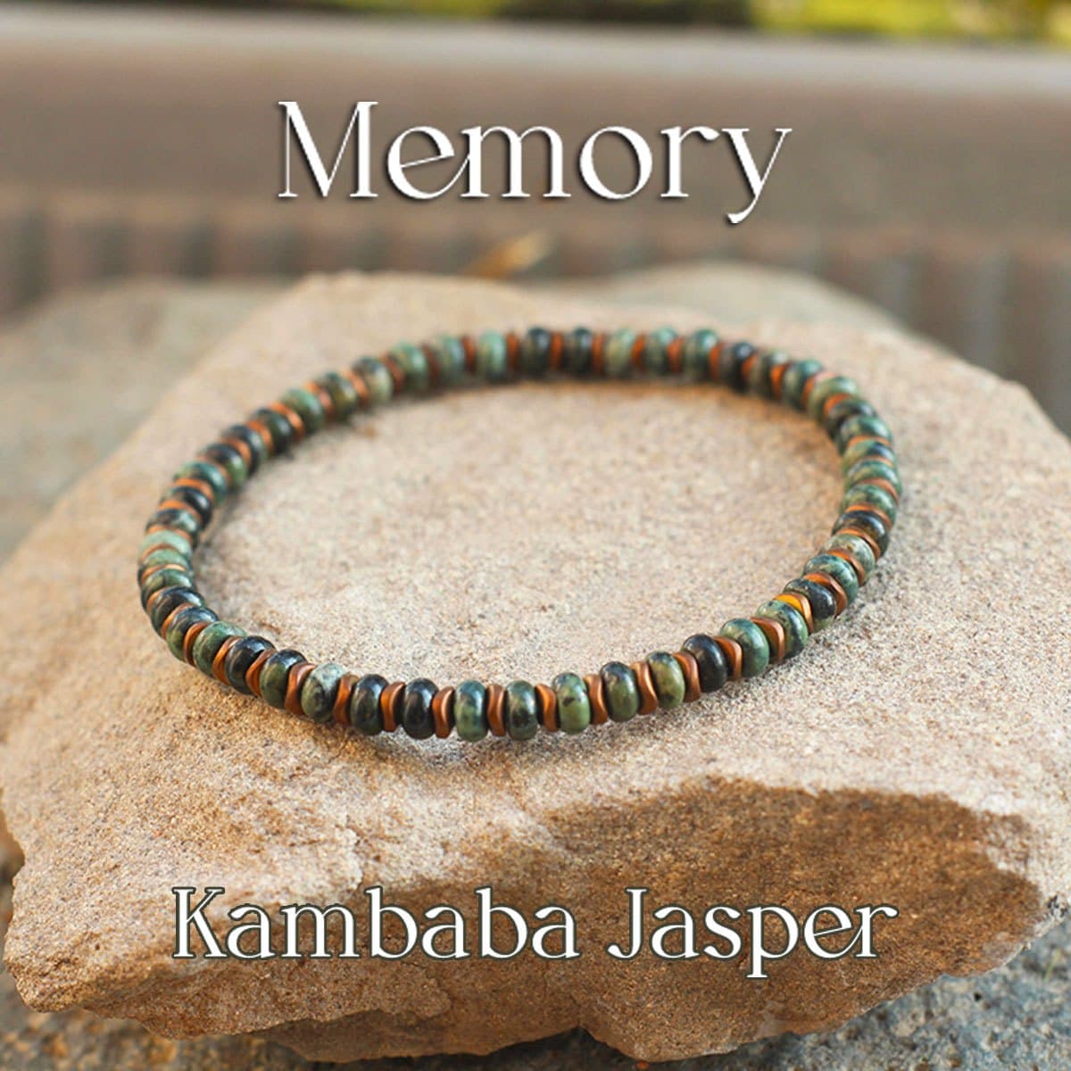 TEMU Vintage-style Jasper Abacus-shaped Beaded Memory Bracelet, Handmade Elastic Cord Skin-friendly Jewelry, Suitable For Different Wrist Sizes, A Daily Versatile