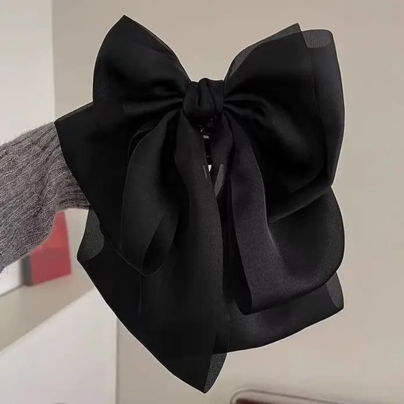 TEMU Extra Large Hair Clip Black Women's High Ponytail Korean Hairstyle Thanksgiving Gift Long-lasting And Firm Daily Multifunctional Hair Additions