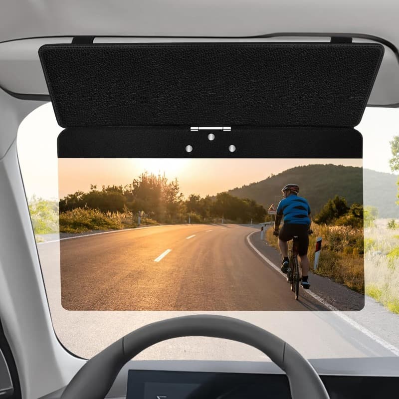 TEMU Upgraded Polarized Car Sun Visor Extender - & Glare, Extendable Sun Shield For , Compatible With Suvs, Trucks,, Motorcycles (aftermarket Accessory)