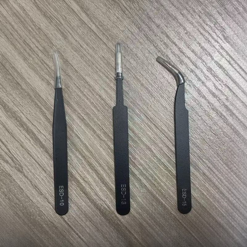 TEMU Advanced Electrostatic Stainless Steel Clamp Set - Ultra-precise, Industrial-grade Tools, Suitable For Home Repairs, Model Making And Electronic Products. Durable, -resistant, With .