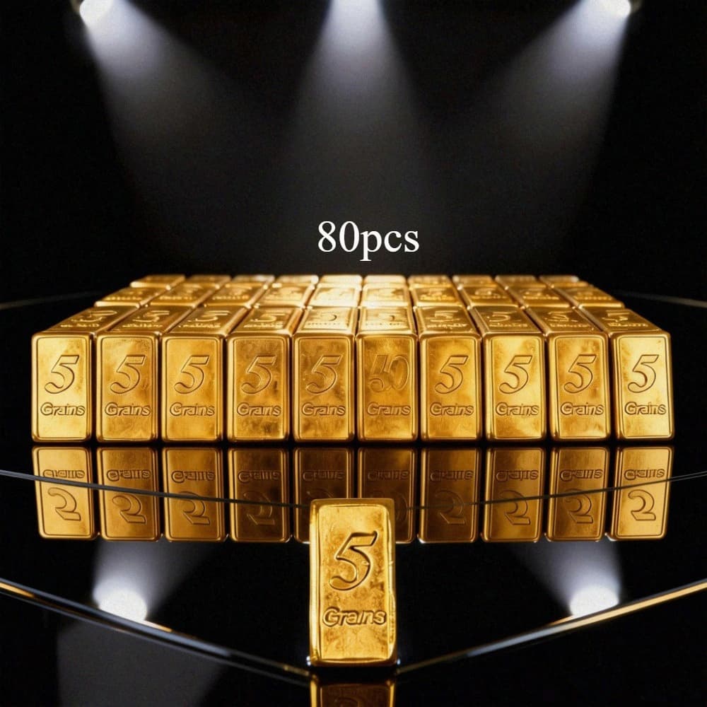 TEMU 80pcs Bars - Pure Collectible (2024 Us Cast) - Perfect For Collectors - Perfect Gift For