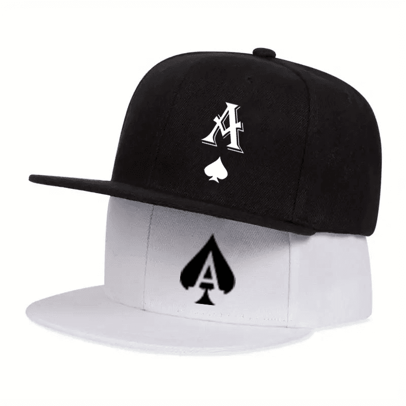 TEMU 2d Flat - A Pair Of Monogram-style Fashion Hip Hop Baseball Caps For Men And Women, Featuring An , A Casual Urban Design, A Flat Brim, For Any Season, With A Style