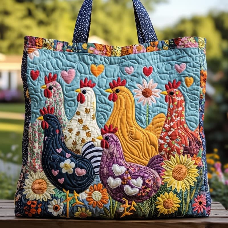 TEMU Men' & Women' Quilted Tote Handbag - Multicolor Quilted Casual Suitable For Travel & Daily Use, Unisex Carryall With , Hand Washable For, Office, Gym, Spacious For Books, Laptop,