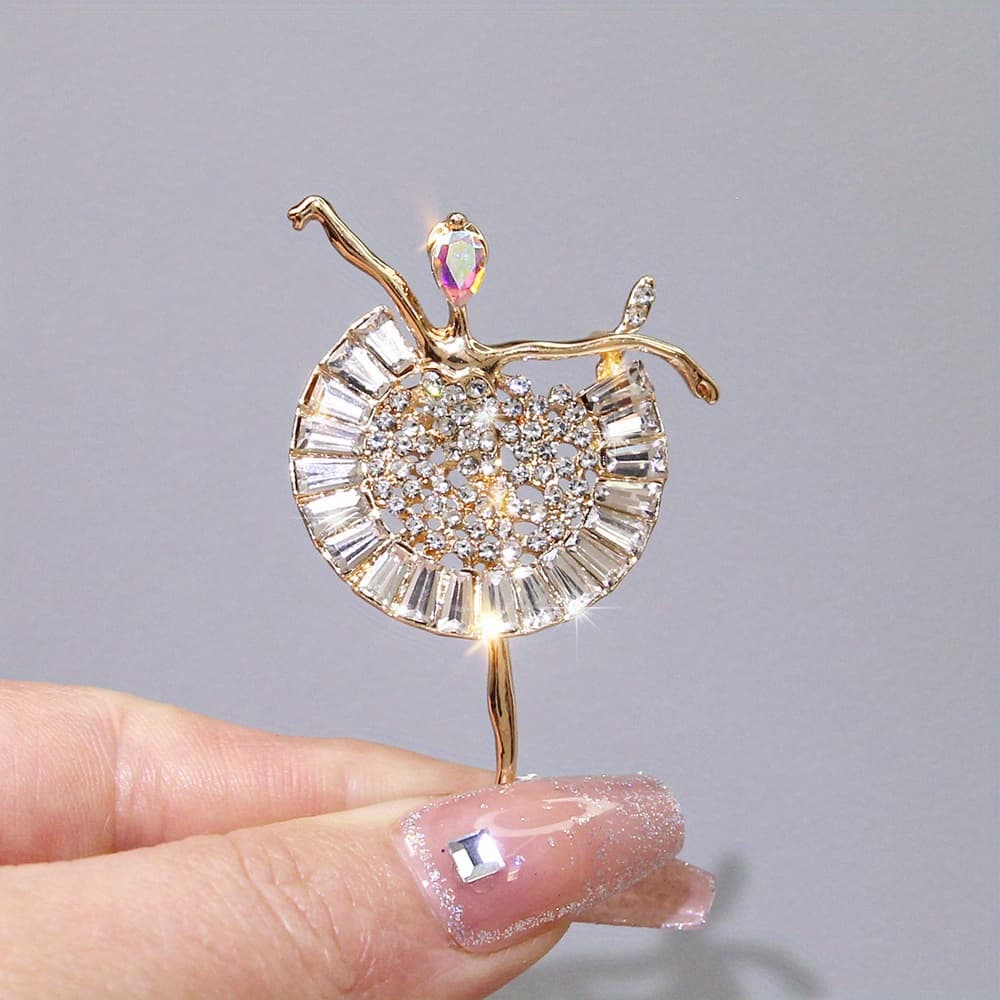 TEMU Elegant Brooch - Shiny, Detailed, With , Perfect For Clothing And Accessories, Jewelry | Elegant Accessory | Detailed Design, Suitable For Men And Women.
