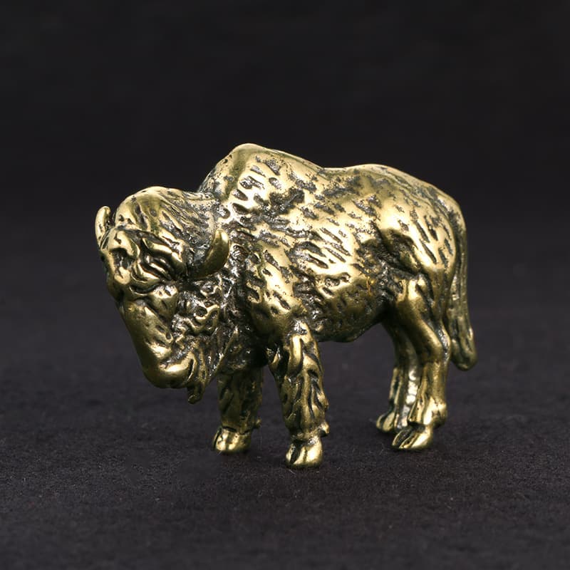 TEMU Goat Brass Figurine Desktop Office Bookshelf Decoration Wholesale Christmas Decoration