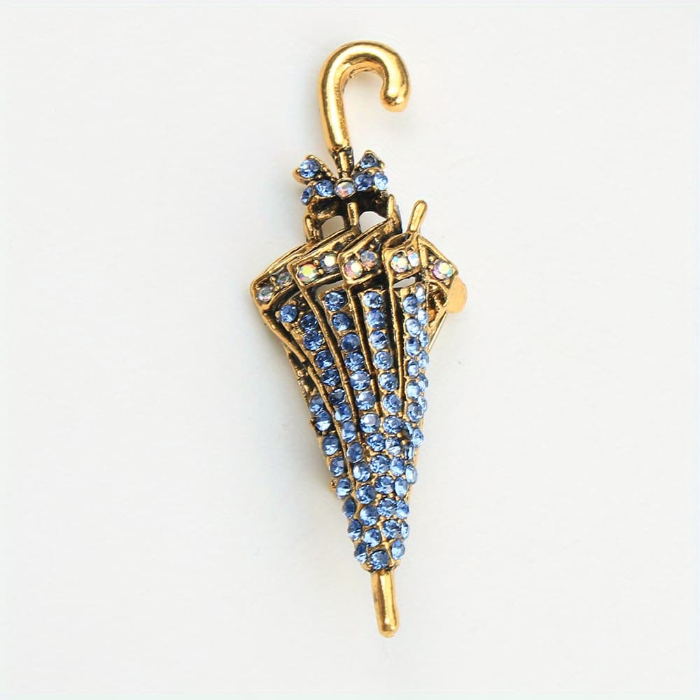 TEMU Classic Elegant Geometric Brooch Made Of Alloy With Enamel And Rhinestones, Perfect For Ladies' Corsages, Coat Additions, And Gift Decoration