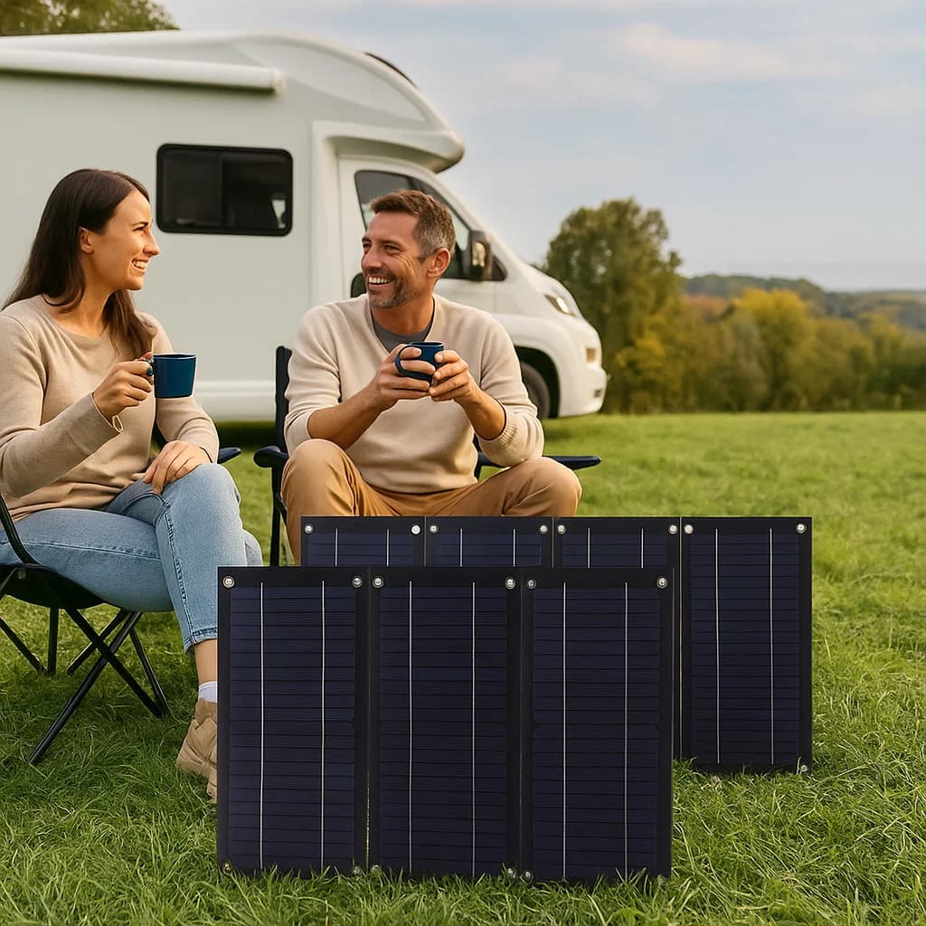 TEMU High Panel Kit Monocrystalline Silicon With 100a Charge Controller Extension Cable And Battery Clip For Rv Outdoor Camping