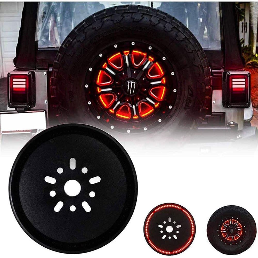 TEMU Spare Tire Light Lamp Ring For For Wrangler Jk Lj Yj Cj 2007-2017