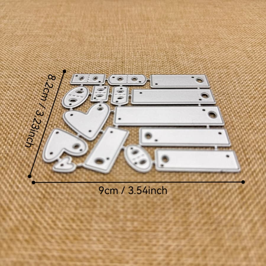 TEMU 2026 -shaped Tag Pendant Metal Cutting Dies Mold For Scrapbooking And Paper Crafting, Knife Mould Stencils For Photo Albums