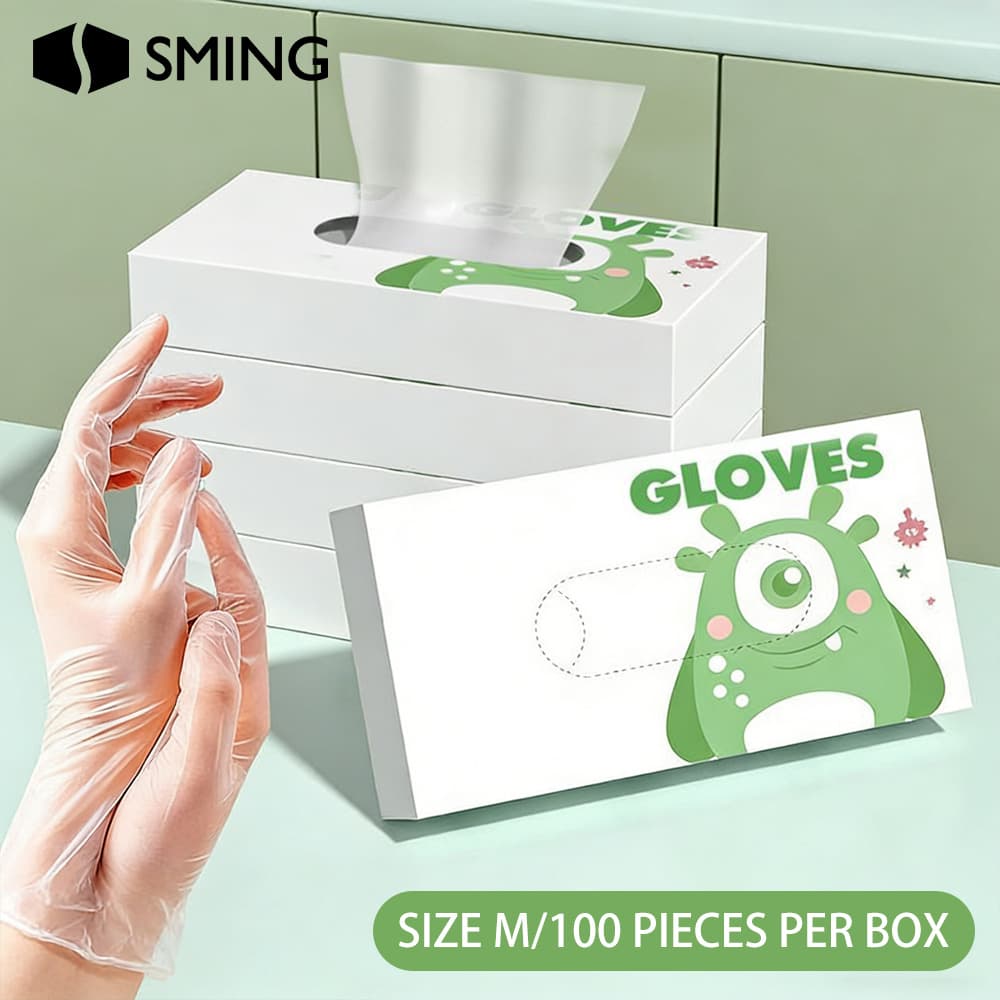 TEMU 100pcs Per Box, Disposable Pull-out Gloves, Lightweight, Thin, And Flexible For A , Offering For Kitchen Prep And Cooking, Suitable For Household Chores, Cleaning, And , A Must-have For